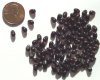 100 4mm Transparent Dark Red Drops